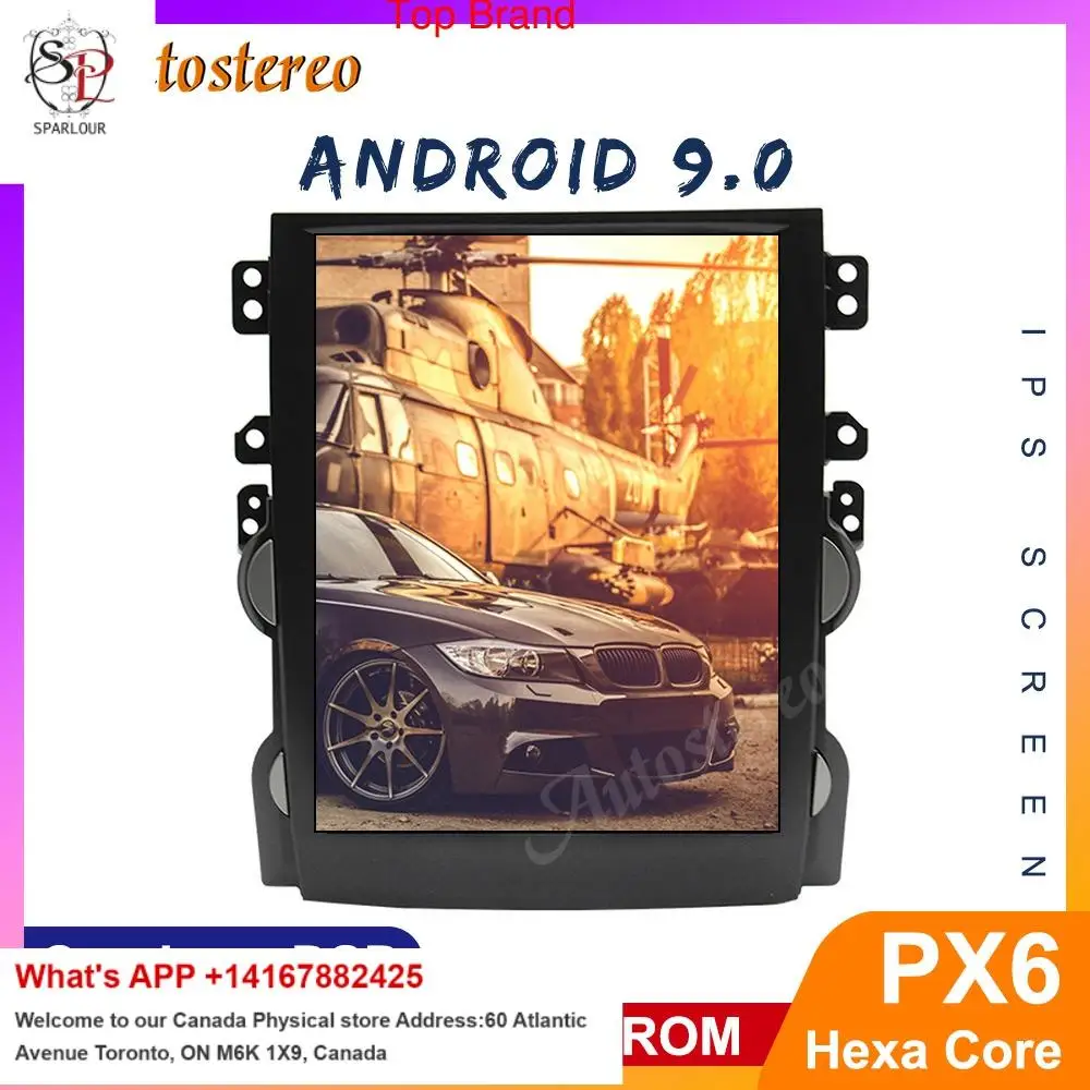 Автомобильный GPS навигатор Tesla Style Andriod 9 0 PX6 для Chevrolet Malibu 2013 2015 автомобильное радио