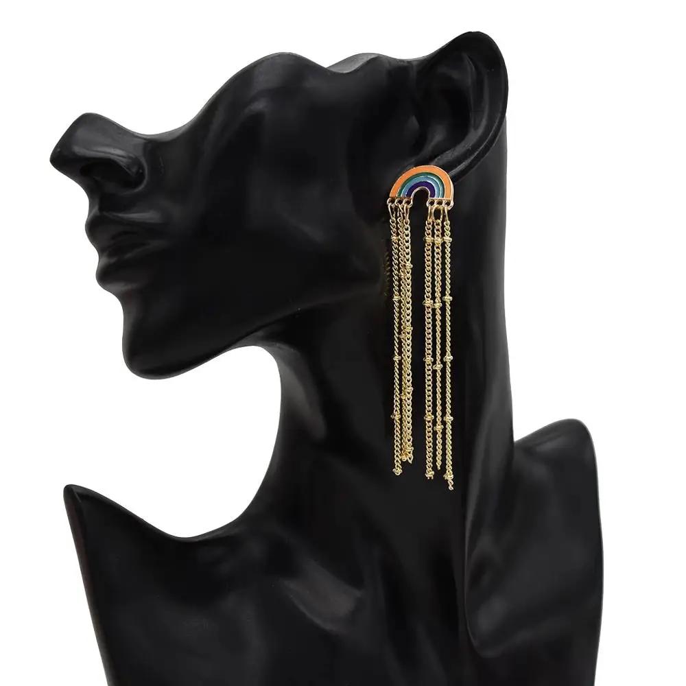 Новые модные длинные серьги с кисточками для женщин женские серьги-подвески