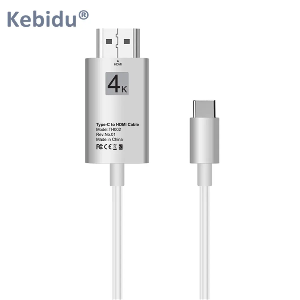 Кабель-адаптер HDTV с USB C на HDMI 4K кабель 2 м типа для Lenovo ThinkPad X1 2018 MacBook Pro Samsung S8 S9 NOTE8 |