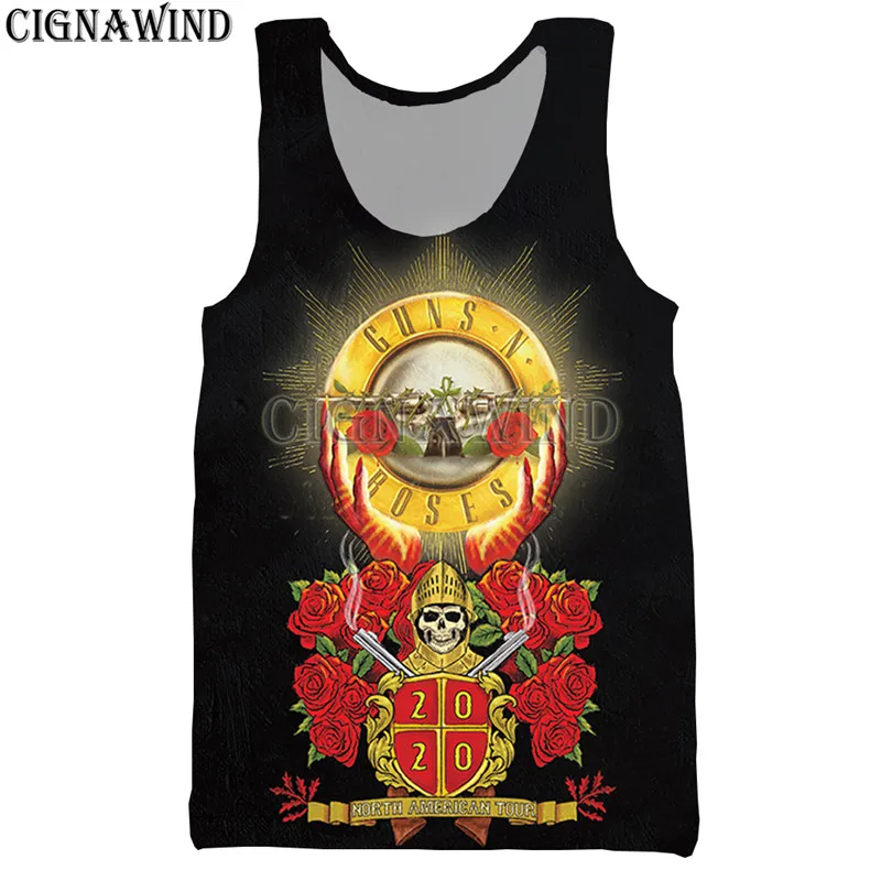 Жилет унисекс в стиле хип хоп с принтом N Roses|Майки| |