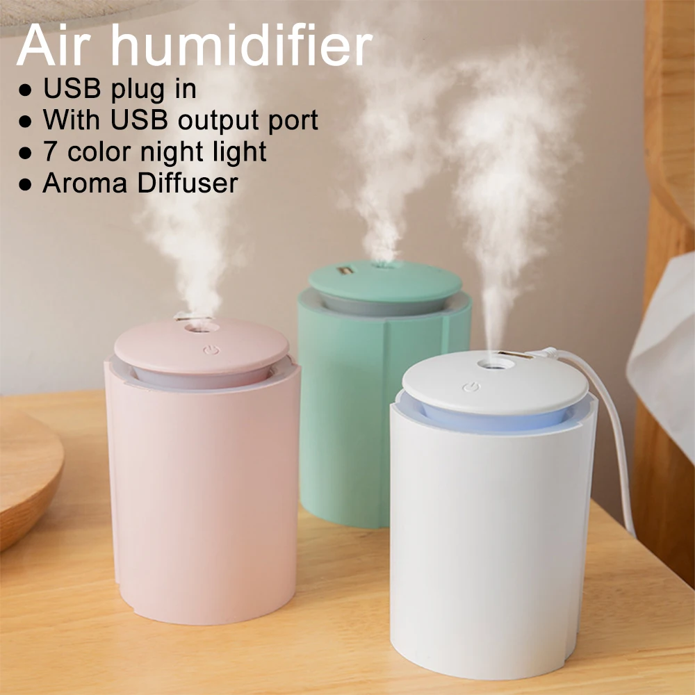 

260ML Mini Car Air Humidifier Ultrasonic Aroma Essential Oil Diffuser Portable Home Mist Maker Fogger Colorful LED Night Lamp
