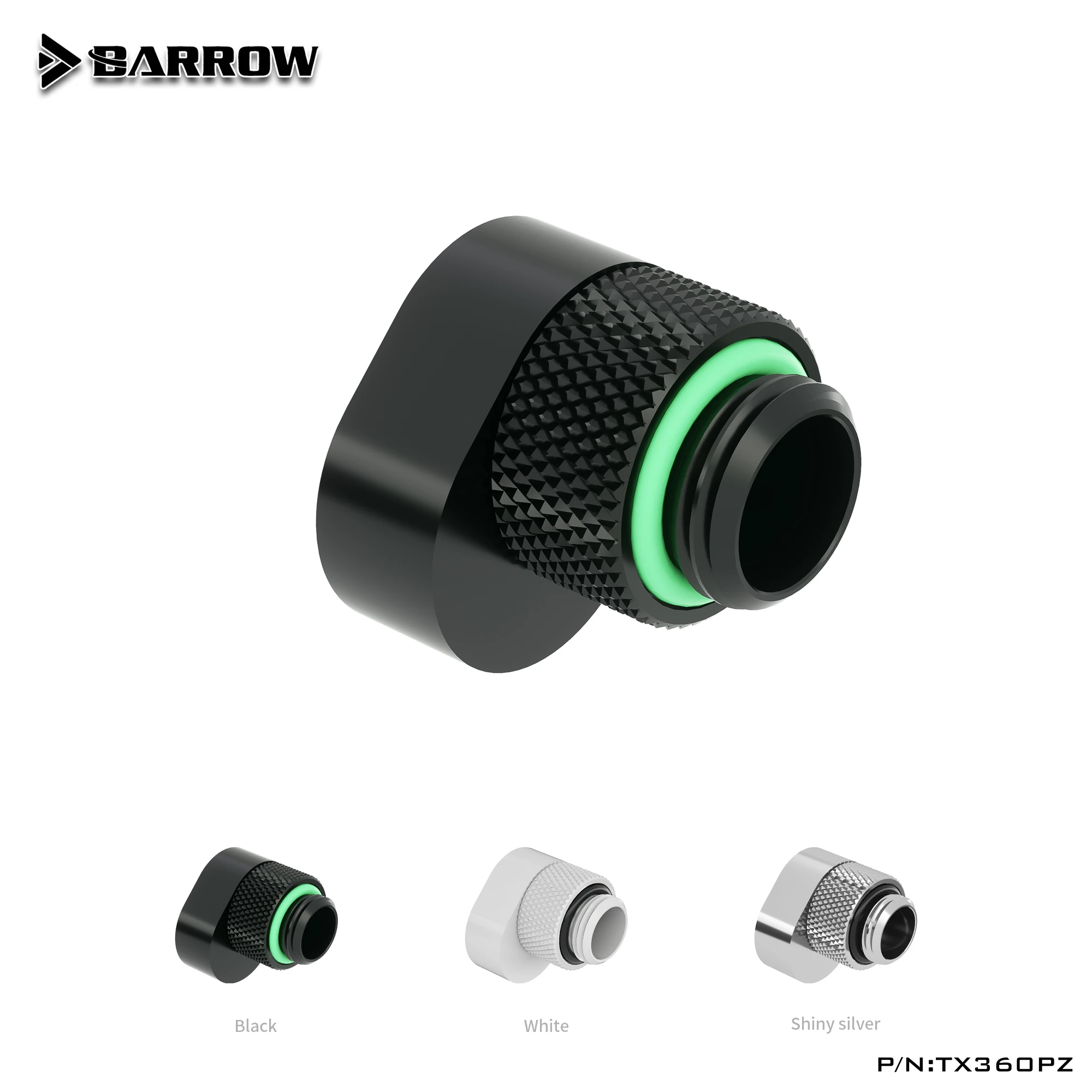 

Barrow G1/4" Fittings 360 Rotary Offset Connector Suitable Connection Less Than Or Equal To 6mm Adapter,TX360PZ