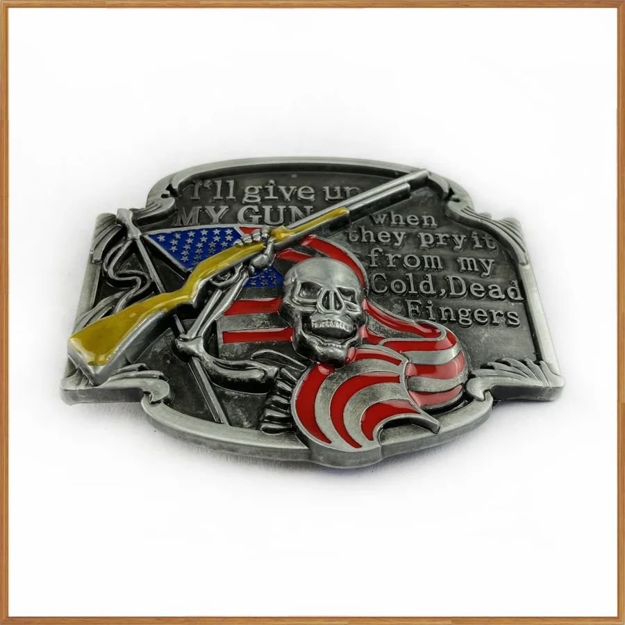 Пряжка для джинсов Buckleclub из цинкового сплава в стиле ретро с изображением черепа