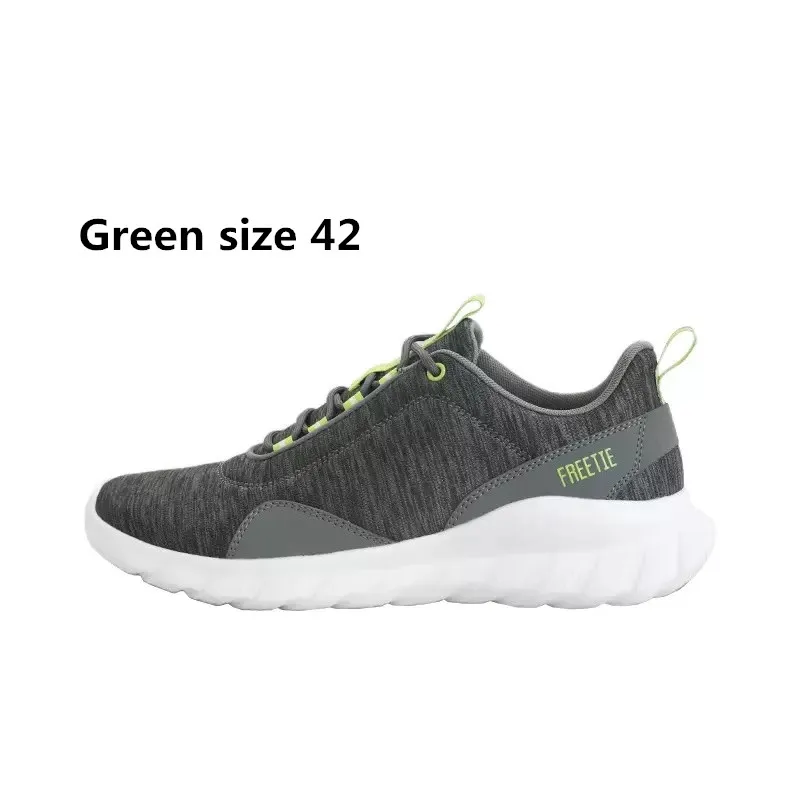 Green 42 Xiaomi FREETIE 39-44 размера плюс мужская спортивная обувь, светильник, Дышащие Трикотажные Городские кроссовки для бега, для спорта на открытом воздухе - Цвет: Green 42
