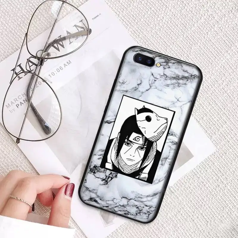 

Naruto Akatsuki Uchiha marble design Phone Case For OPPO R9 R11 R15 R17 RENO Realme S PLUS Normal 2z 3 5 C2 pro