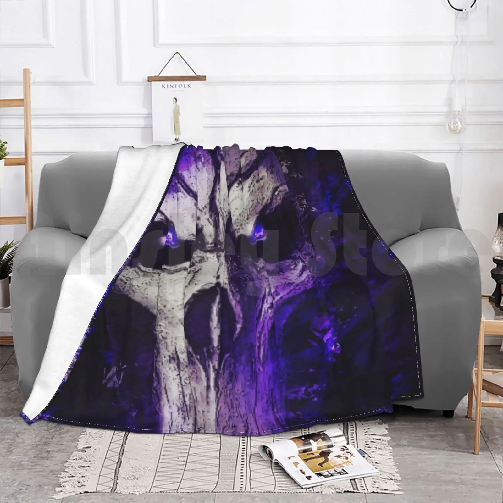 Откидное одеяло для дивана кровати путешествий темных поклонников 2 Darksiders2