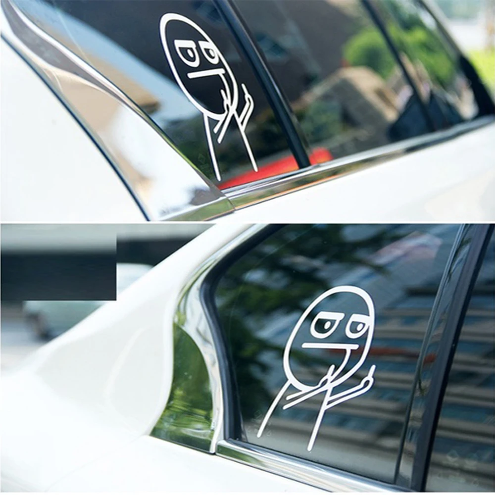 Стикер для автомобиля креативное украшение аппликация ПВХ стикер белый дальний