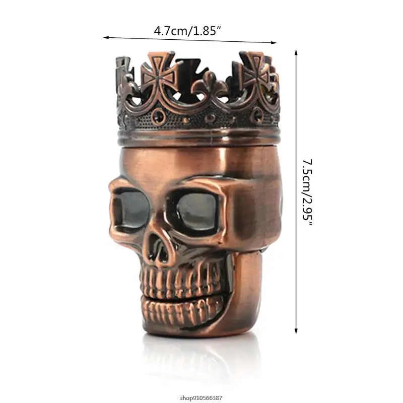 Skull Spice Grinder Small Pocket Herb Tool with Compact Sharp Teeth Durable Tobacco Crusher Dropship | Дом и сад