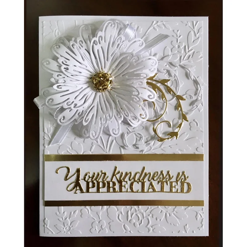 Bunnymoon четыре трафарет в виде цветка металлический Трафаретный вырубной штамп для