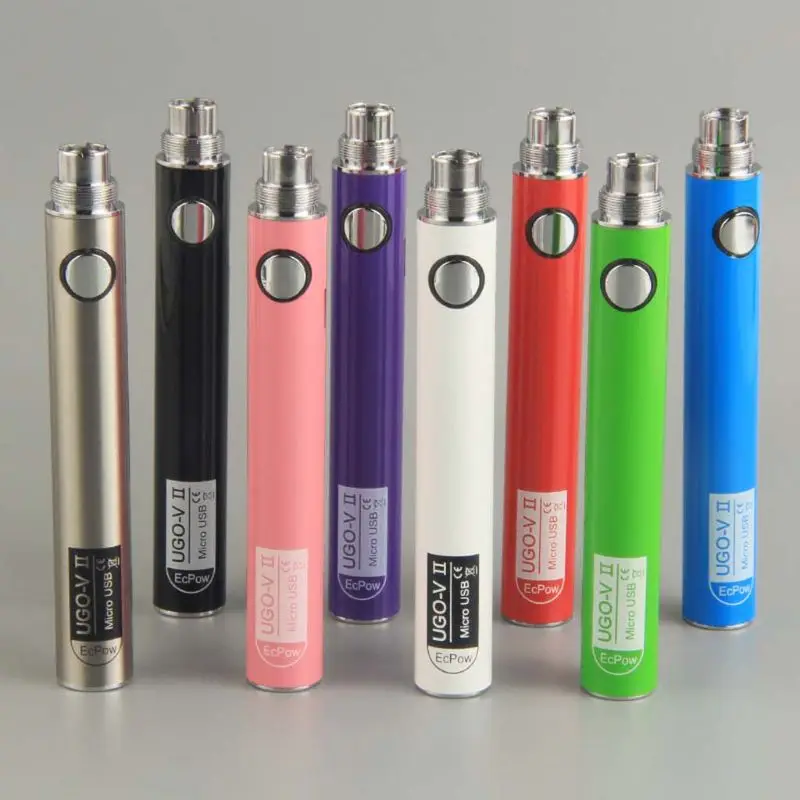 UGO-V2 650mAh/900mAh аккумулятор USB зарядные батареи для электронной сигареты Vape Pen