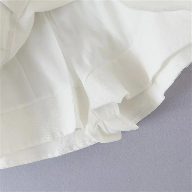 

Summer 2021 new college style irregular high waist thin pleated skirt women's thin corduroy elastic A-line skirt anti light skir