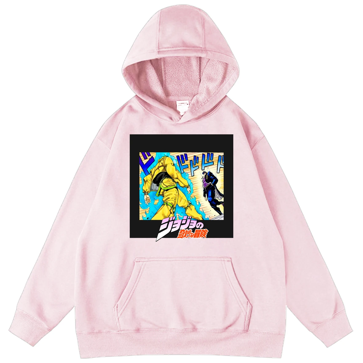 

JoJo Bizarre Adventure Anime Print Male Fleece Oversized Sweatshirts Loose Hooded Tops Boy Hoodies Hot Unisex Long Sleeve Hoodie
