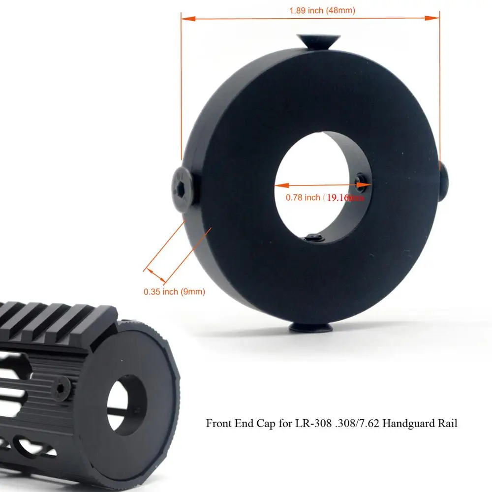 TriRock алюминиевая Черная передняя крышка с креплением на рельс для системы