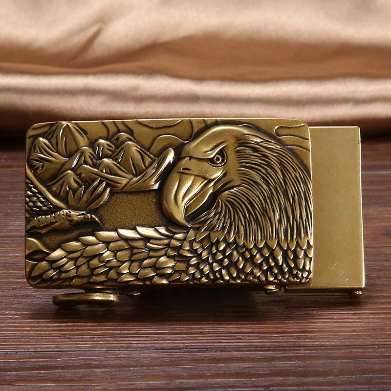 

Designer Eagle Metal Automatic Buckle Ratchet Belt Buckle Slide Buckle Replacement For 3.5cm Men Belt Ratchet Buckle DiBanGu