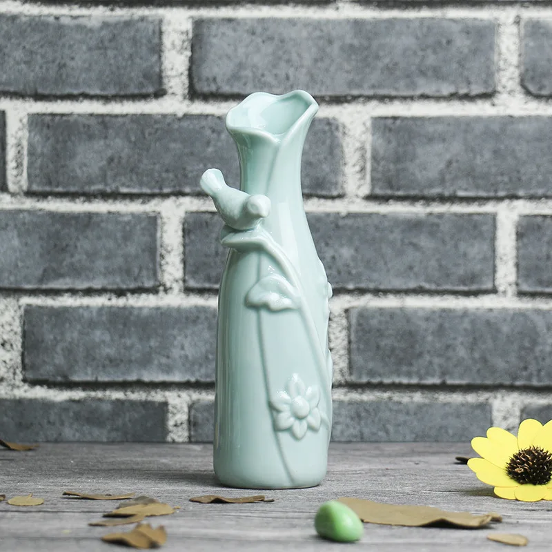 Домашний садовый декор креативные керамические украшения птица бабочка цветок