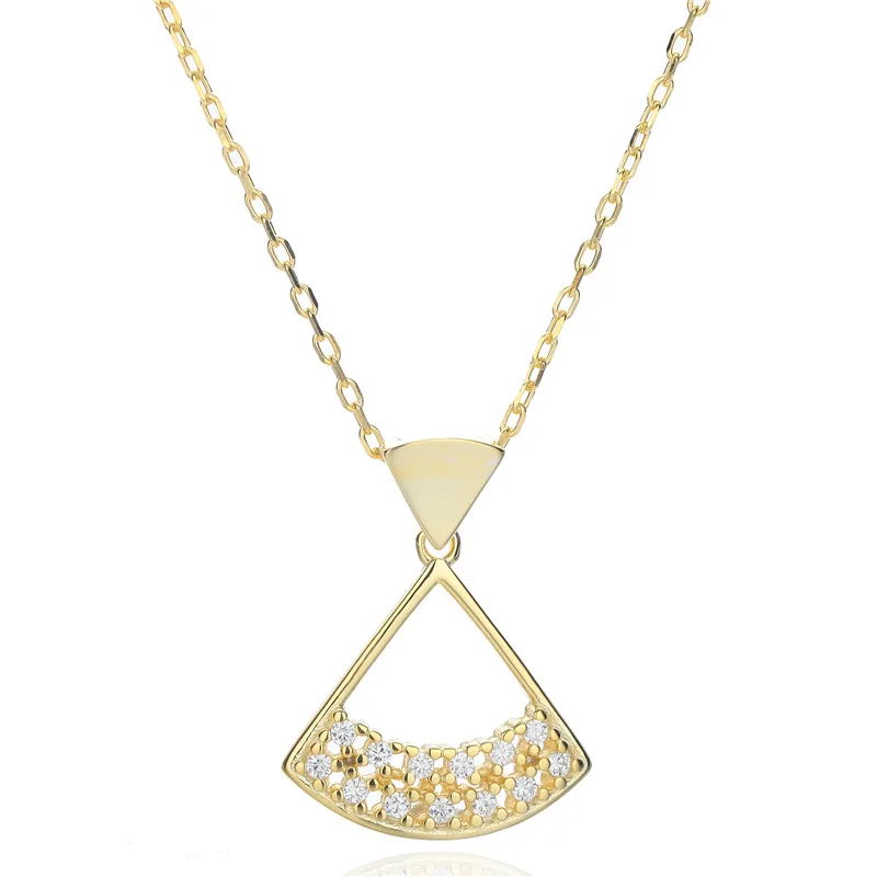 

Sodrov 925 Sterling Silver Scalloped Skirt Pendant Necklace Sterling Silver Jewelry Women Necklaces