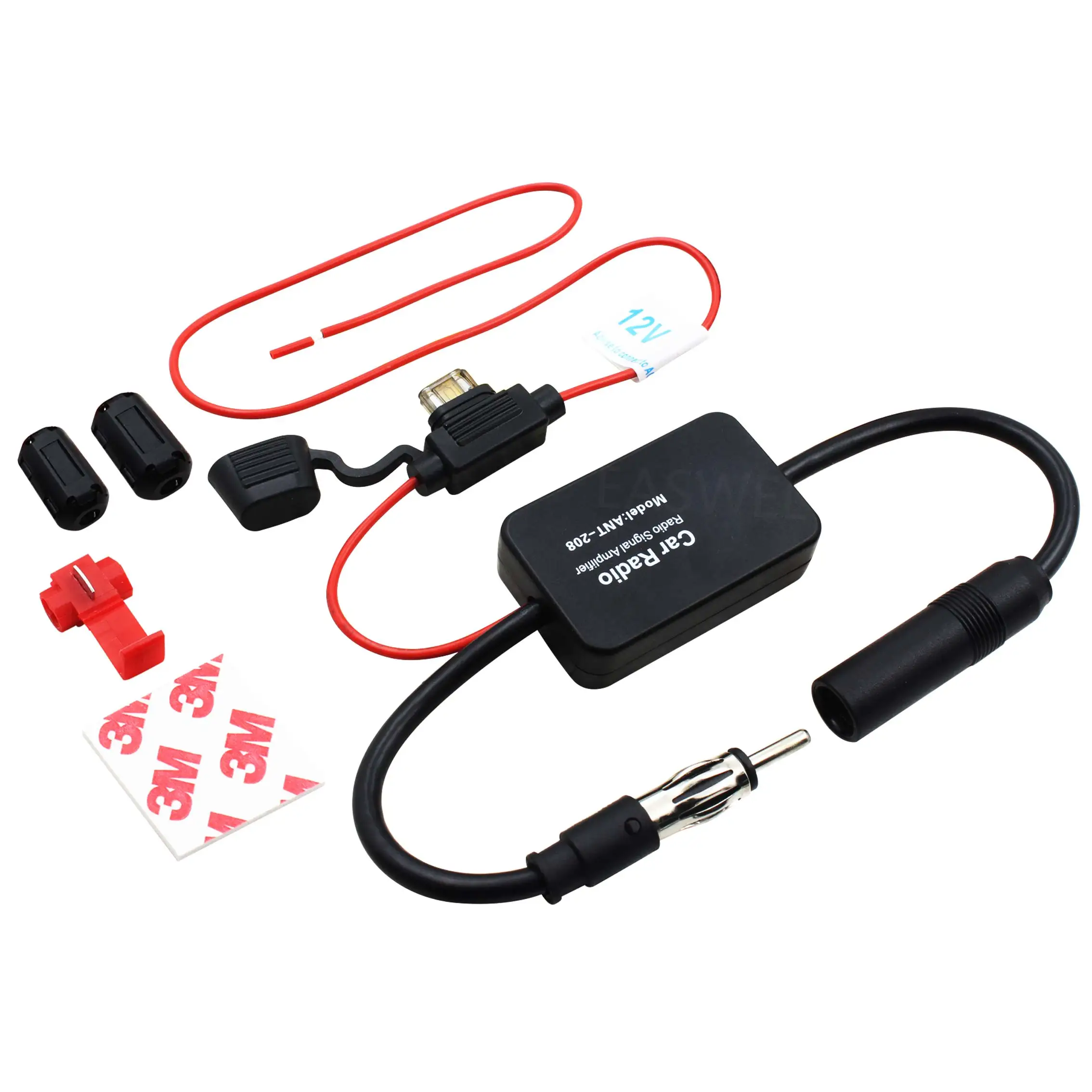 Автомобильная Стерео FM AM радиосигнальная антенна воздушный усилитель бустер 88 108