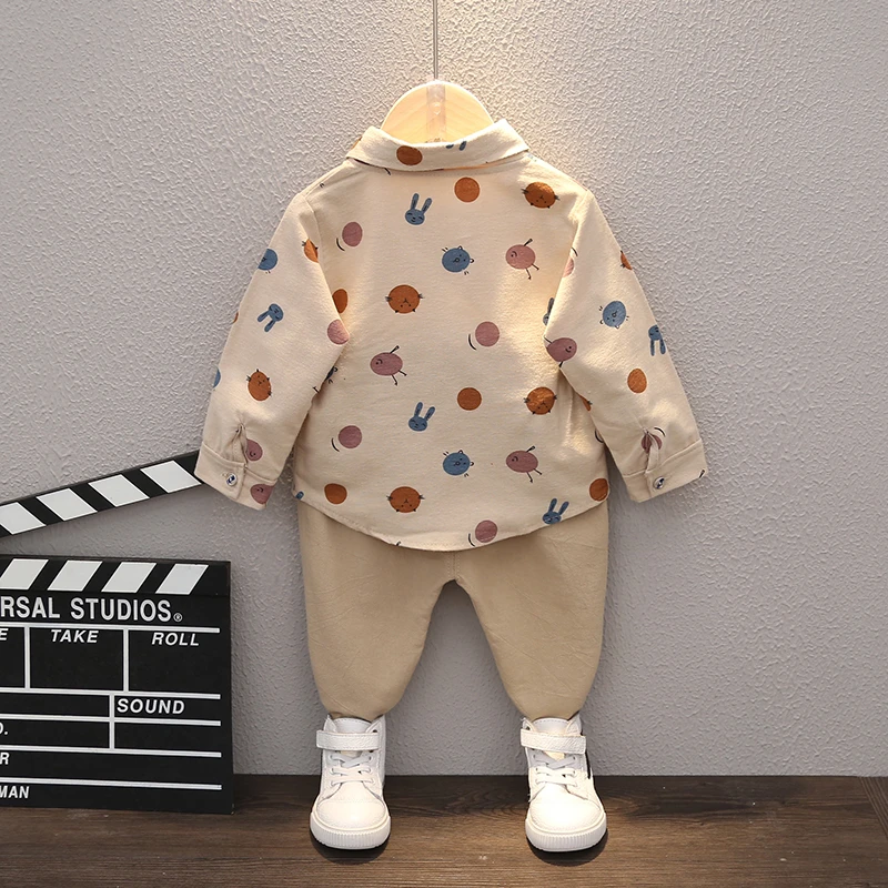 Новинка Сезон весна-осень Одежда для маленьких мальчиков и девочек Костюм