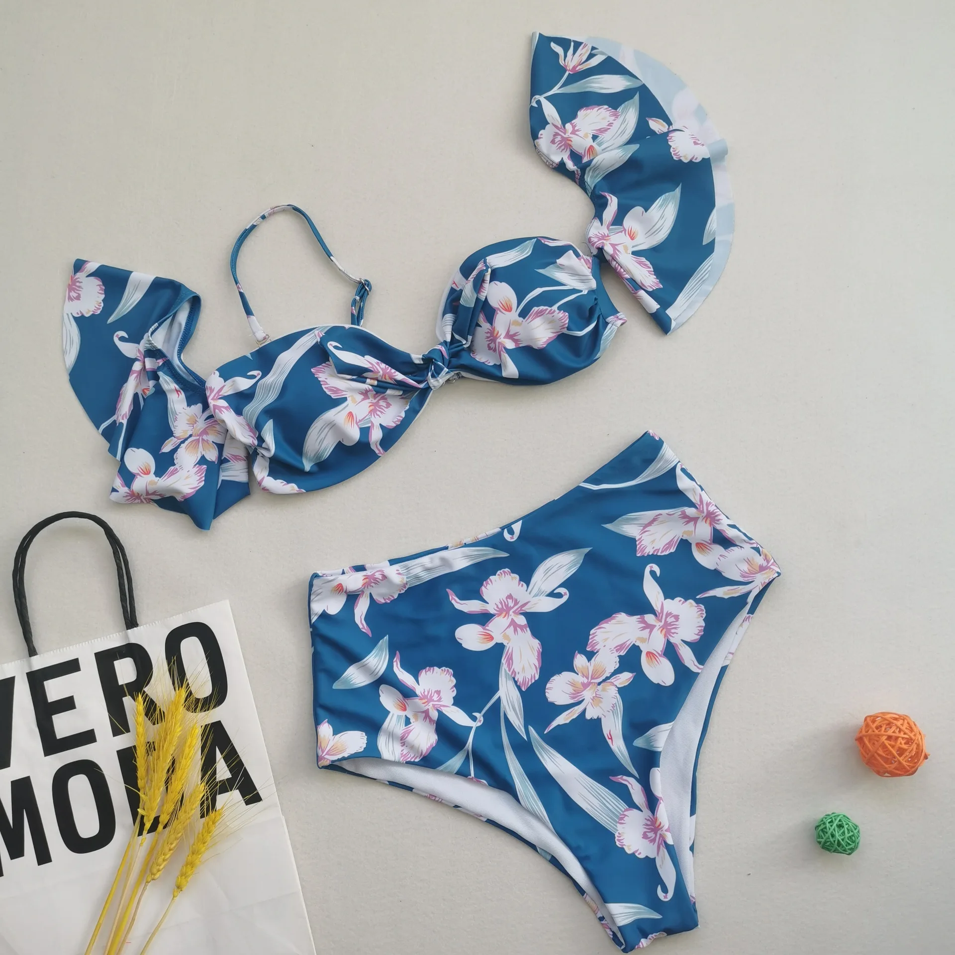 

2021 Bikini Women Swimwear Print Sexy Ladies Swimsuit Summer Holiday Spa Suits