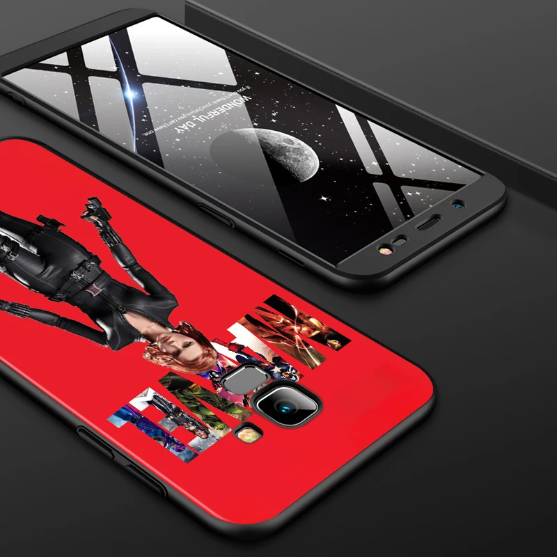 

Marvel hero Black widow for Samsung J2 J3 J4 J5 J6 J7 J730 J8 2015 2016 2017 2018 EU Duo Core Plus Prime TPU Black Phone Case