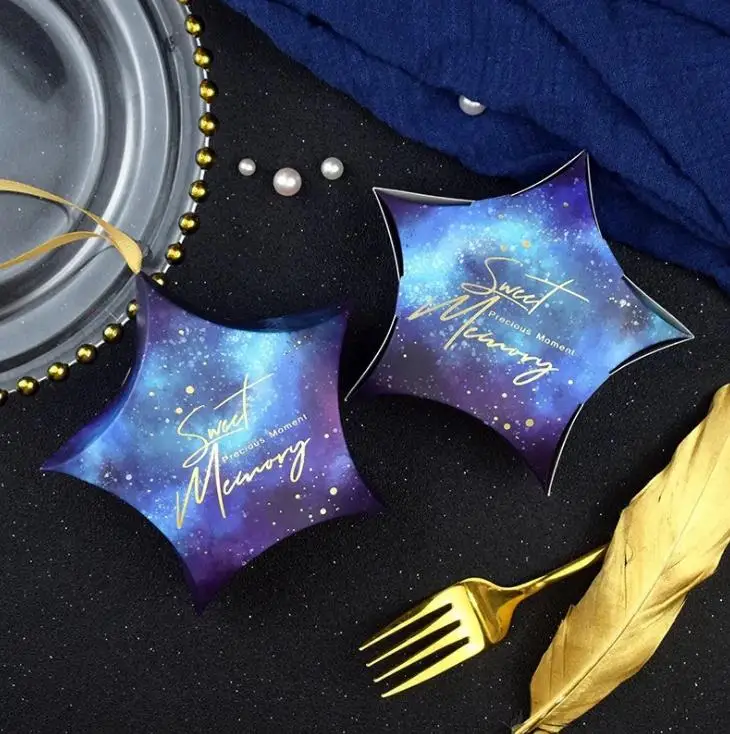 Коробки для подарков в форме звезды коробки на свадьбу вечеринок бумажные