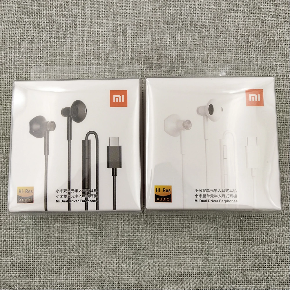 Наушники XIAOMI Mi Dual Driver USB Type-C наушники-вкладыши с высоким разрешением микрофоном