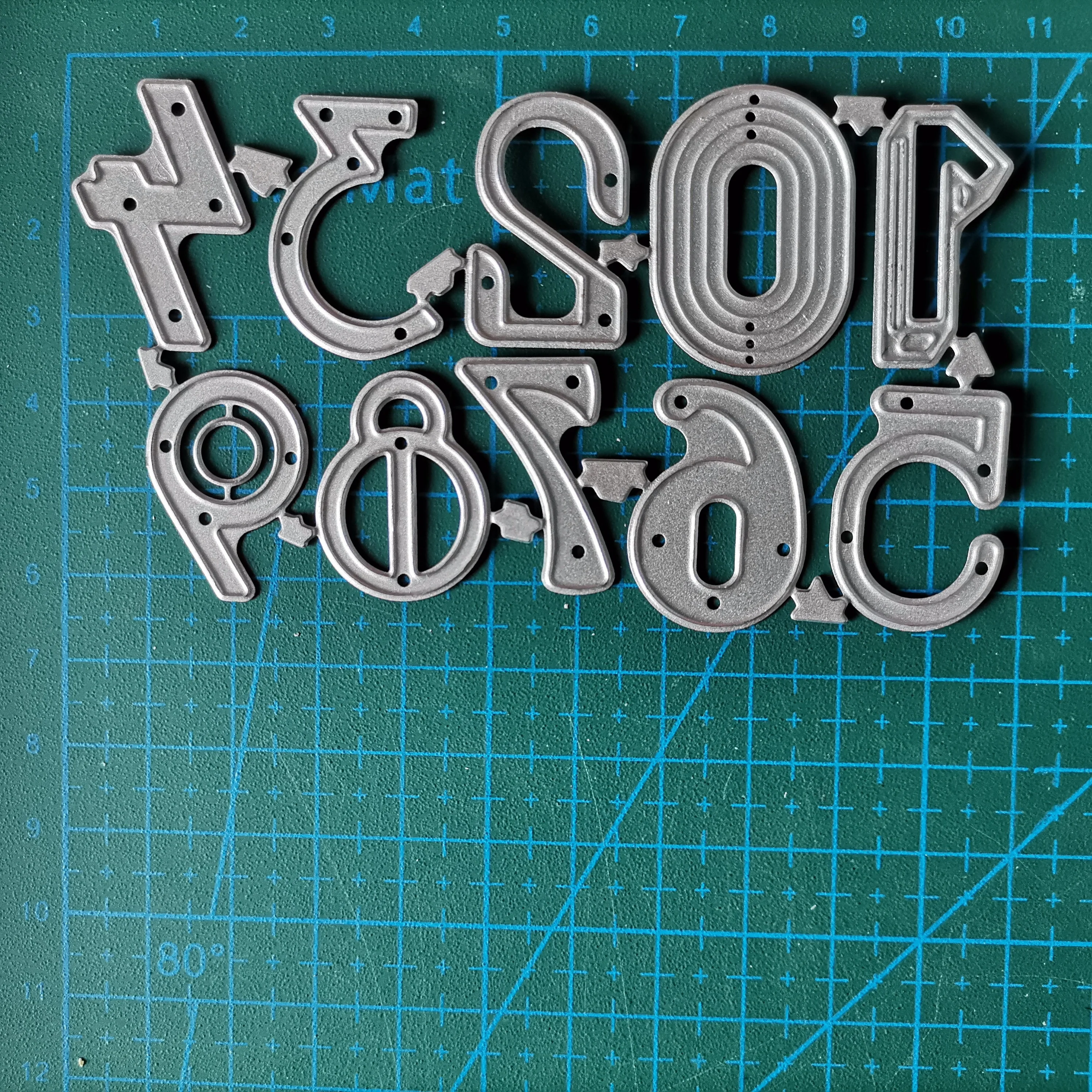 Металлические Вырубные штампы номер 0 9 карточка Сделай Сам Скрапбукинг тиснение