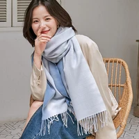 tie dye printed scarf imitation cashmere 2021 new ladies korean autumn and winter striped fringed shawl warm scarf