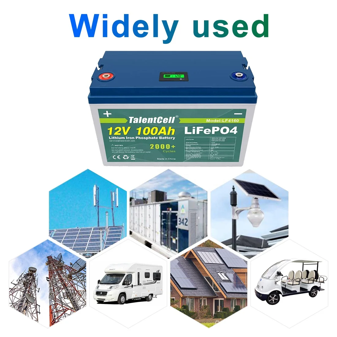 

Free Shipping TalentCell In Stock Sample 12v 100Ah Lithium Ion Battery Energy Storage For Solar Storage Deep Cycle