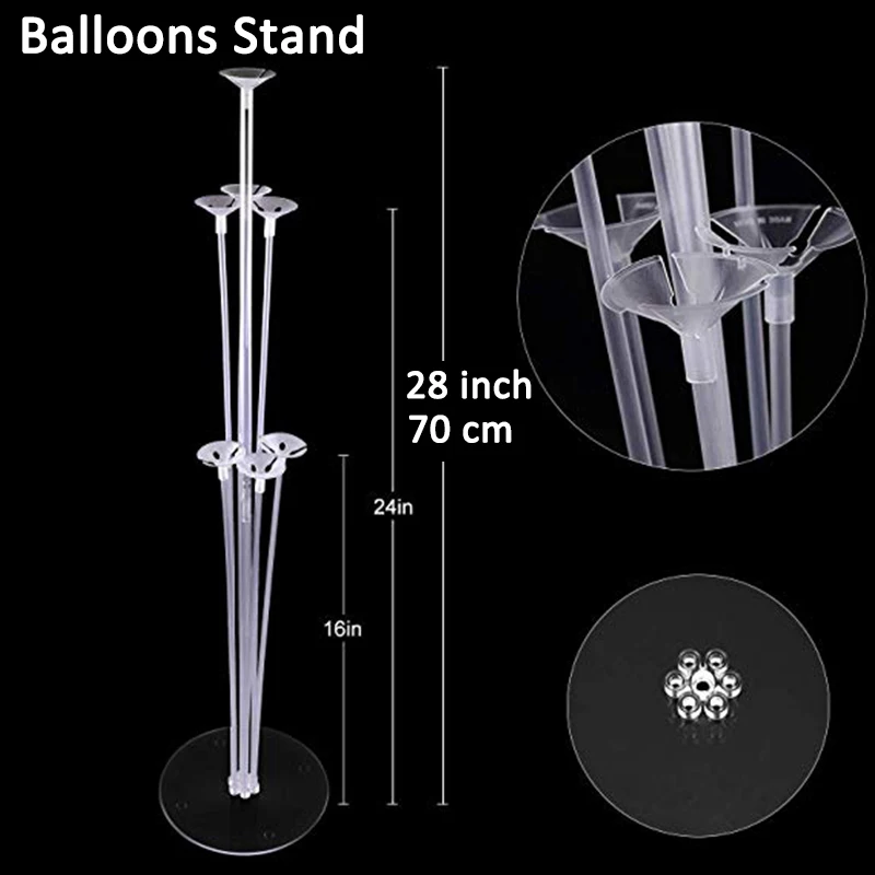 1set balloon stand Синий баннер с днем рождения, воздушные шары, украшения для маленьких мальчиков и детей, праздничные принадлежности для взрослых, гирлянда, сувениры, первый 1, 2, 3, 4, 5, 6, 7, 8, 9, 10 - Цвет: 1set balloon stand