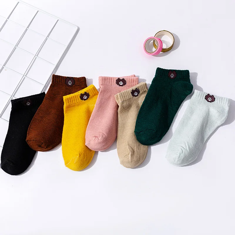 

Women's Socks Breathable Japanese Spring and Summer Hip-hop Baseball Stockings Korean Wild Cute Student Stockings 5 Pairs