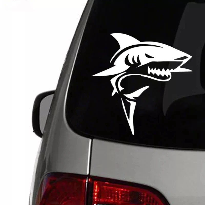 Car Stickers Decor Motorcycle Decals Shark Funny Decorative Accessories Creative Sunscreen Waterproof PVC | Автомобили и