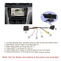 rgb to rca av cvbs signal converter decoder box adapter for factory rear view camera tiguan golf 6 passat cc