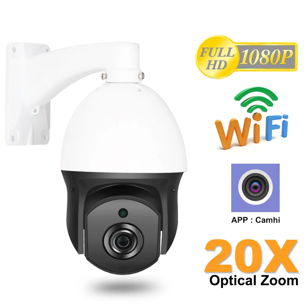 4,5 дюймов PTZ IP камера 1080P Открытый скоростной купол 20X зум объектив 150 м ИК ночного видения HD CCTV камера безопасности сеть Onvif CamHi