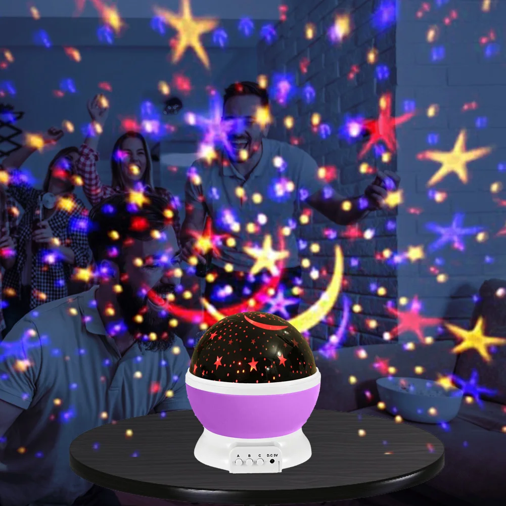 

LED Rotating Night Light Projector Starry Sky Star Master Children Kids Sleep Romantic LED USB Projector Lamp Child Gifts