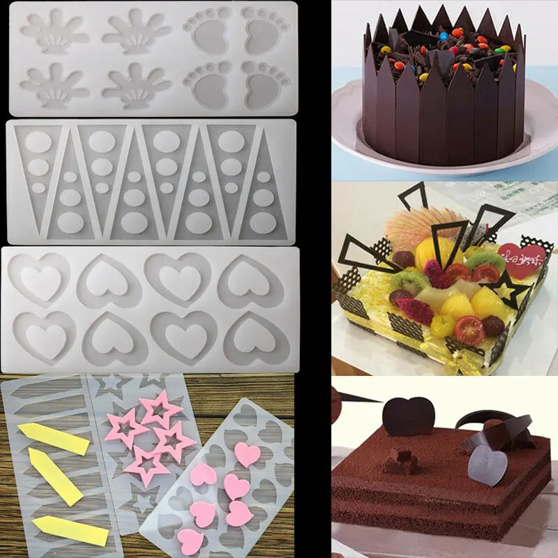 

Various Shapes Silicone Chocolate Decorative Mold Fondant Candy Mould Cake Decorating Sugar flipping mold Handmade Baking Tools