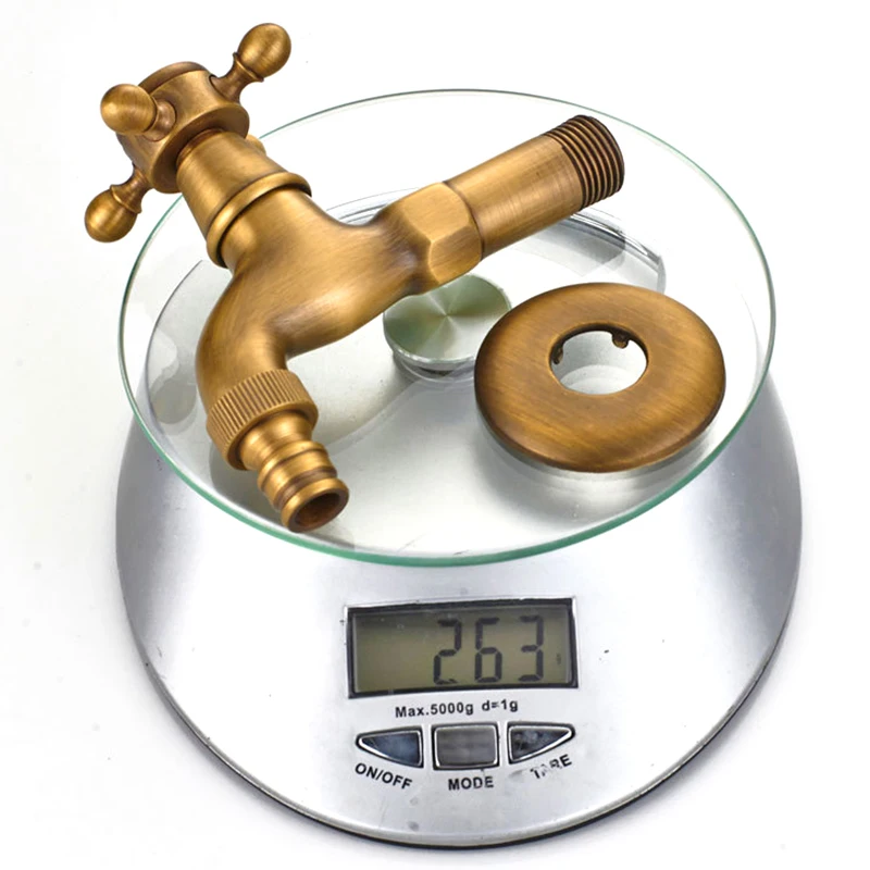 

Bathroom Faucet Luxury Antique Brass Water Tap Decorative Outdoor Faucet Garden Bibcock Tap Bathroom Washing Machine