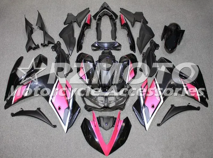 

4 бесплатных подарка, новинка, полный комплект обтекателей из АБС-пластика для YAMAHA YZF-R3 14 15 16 YZF-R25 R3 R25 2014 2015 2016 2017, Комплект тела розово-серого ц...