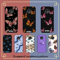 cute animal butterfly pattern phone case for xiaomi redmi note 8a 7 5 note8pro 8t 9pro coque for note6pro
