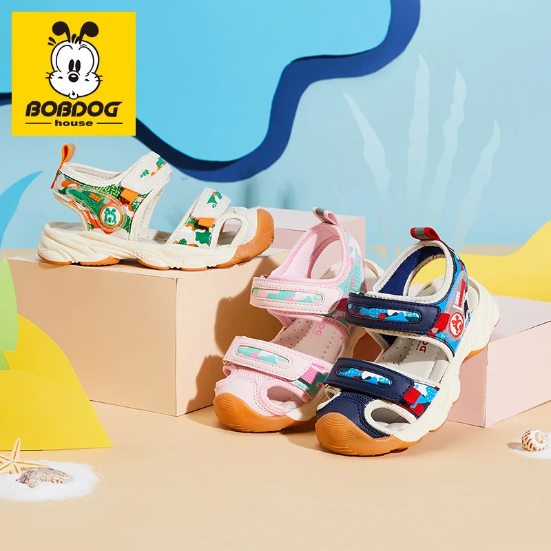 Детская обувь BOBDOG house Нескользящая дышащая детская для бега легкие повседневные