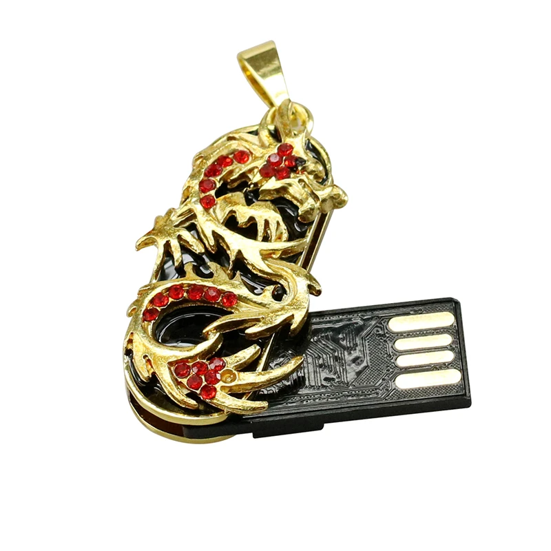 Хрустальный кулон Дракон Змея USB 2.0 флешка 128 ГБ 64 32 16 8 флэш накопитель Memory Stick Animal