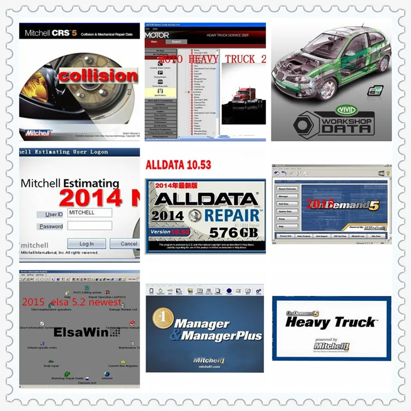 2021 Горячие Alldata V10.53 программное обеспечение Mi...ell 2015 ElsaWin тяжелый грузовик ремонт