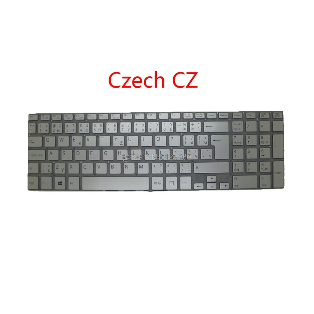 Ноутбук с подсветкой RU SL GK HU CZ TR BG PO клавиатура для SONY VAIO SVF15A словенская русская