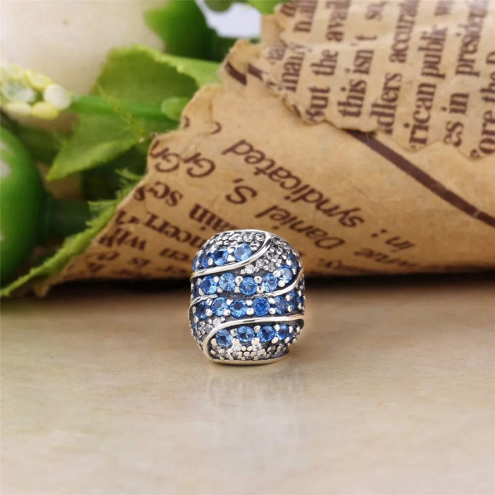 Moonmory 2020 весенние синие жемчужные бусины в форме сердца для браслета из