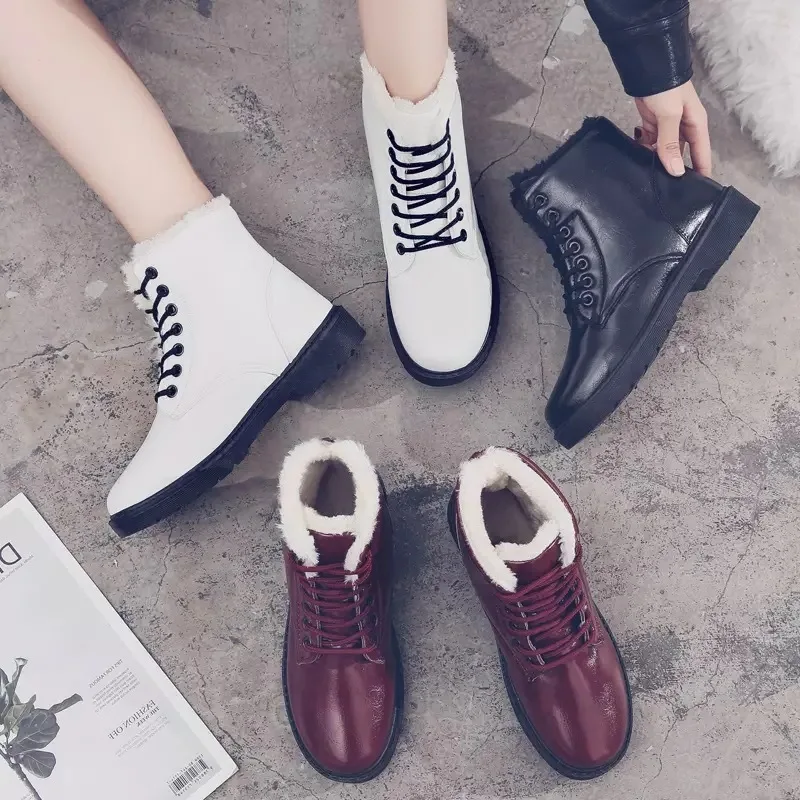 2019 Лидер продаж Теплые ботильоны Женские зимние ботинки Резиновая рабочая обувь