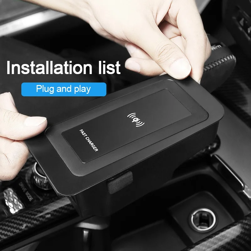 Автомобильная Беспроводная зарядка QI зарядное устройство для телефона