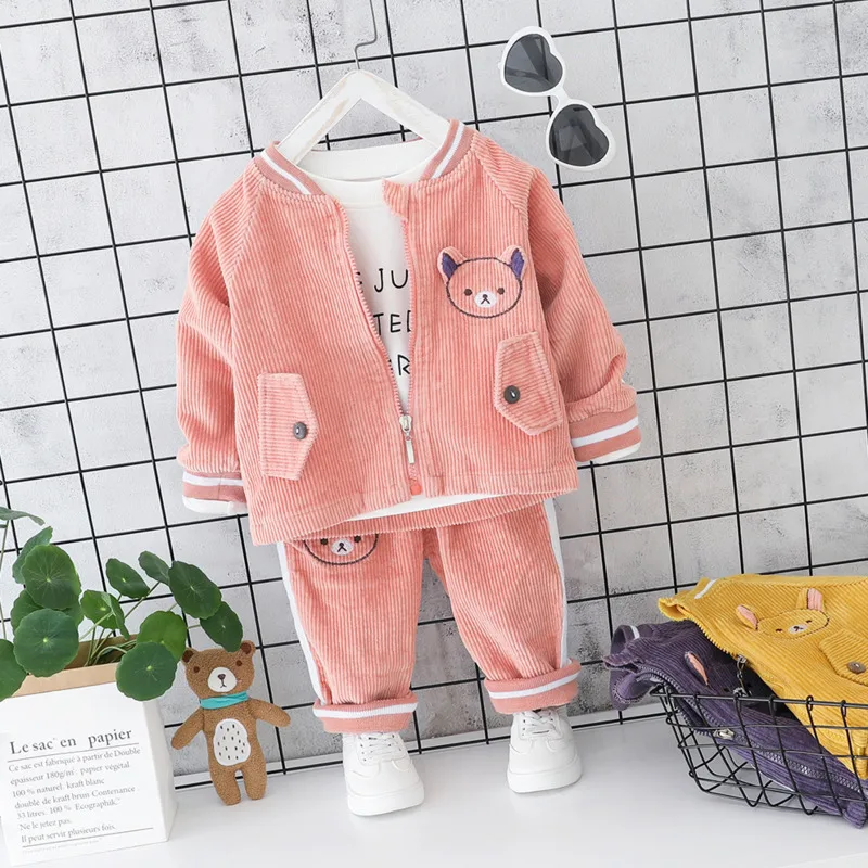 Детская одежда для маленьких девочек и мальчиков Одежда малышей Осенние костюмы