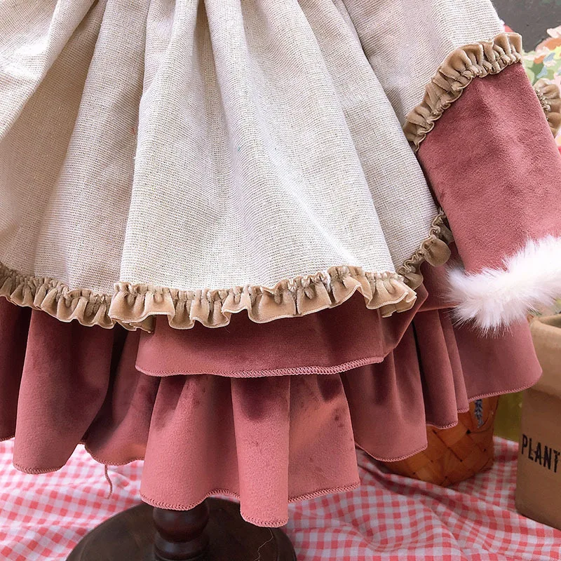 2020 New year Girls Dress Christmas winter Toddler Girl Clothes Children High quality Spanish Princess Costume | Детская одежда и