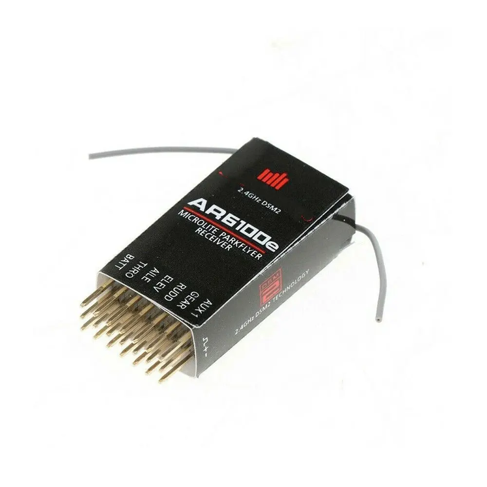 DSM2 6 каналов 2 4 ГГц 6CH AR6100 RC приемник совместимый спектр DX6I DX7 DX8 DX18 JR DSX6 DSX9