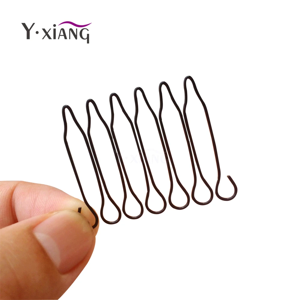 30 шт./лот расческа для париков 6 зубьев парик из натуральных волос нержавеющей